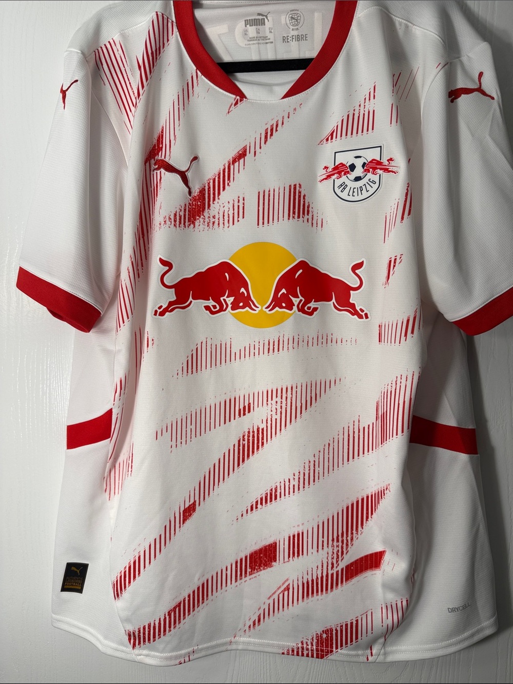 Puma RB Leipzig 2024/ 2025 Home Shirt - White, Red & Yellow